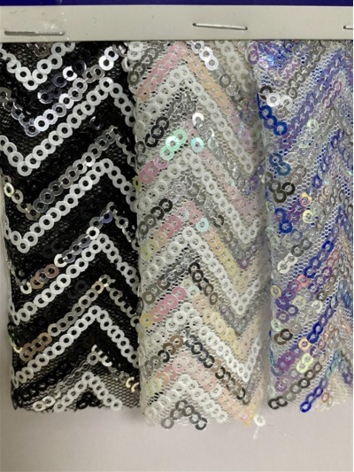 GZ-XP  珠片閃光網布  幅寬：125-130cm   成分：100%滌綸  珠片PET 細節-1